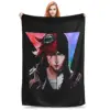 Caitvi Arcane Caitlyn Vi Blankets Flannel Spring Autumn L-Leagues of Legend Game Warm Throw Blanket for Sofa Travel Rug Piece 1
