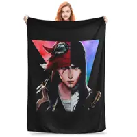 Caitvi Arcane Caitlyn Vi Blankets Flannel Spring Autumn L-Leagues of Legend Game Warm Throw Blanket for Sofa Travel Rug Piece 1