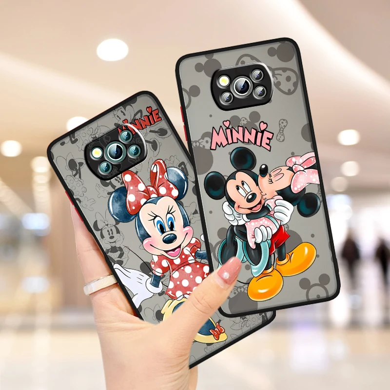 

Чехол для телефона с изображением Минни и Микки для Xiaomi Poco X5 F5 X3 M3 M5S M4 F4 C55 C50 C40 GT Pro 4G