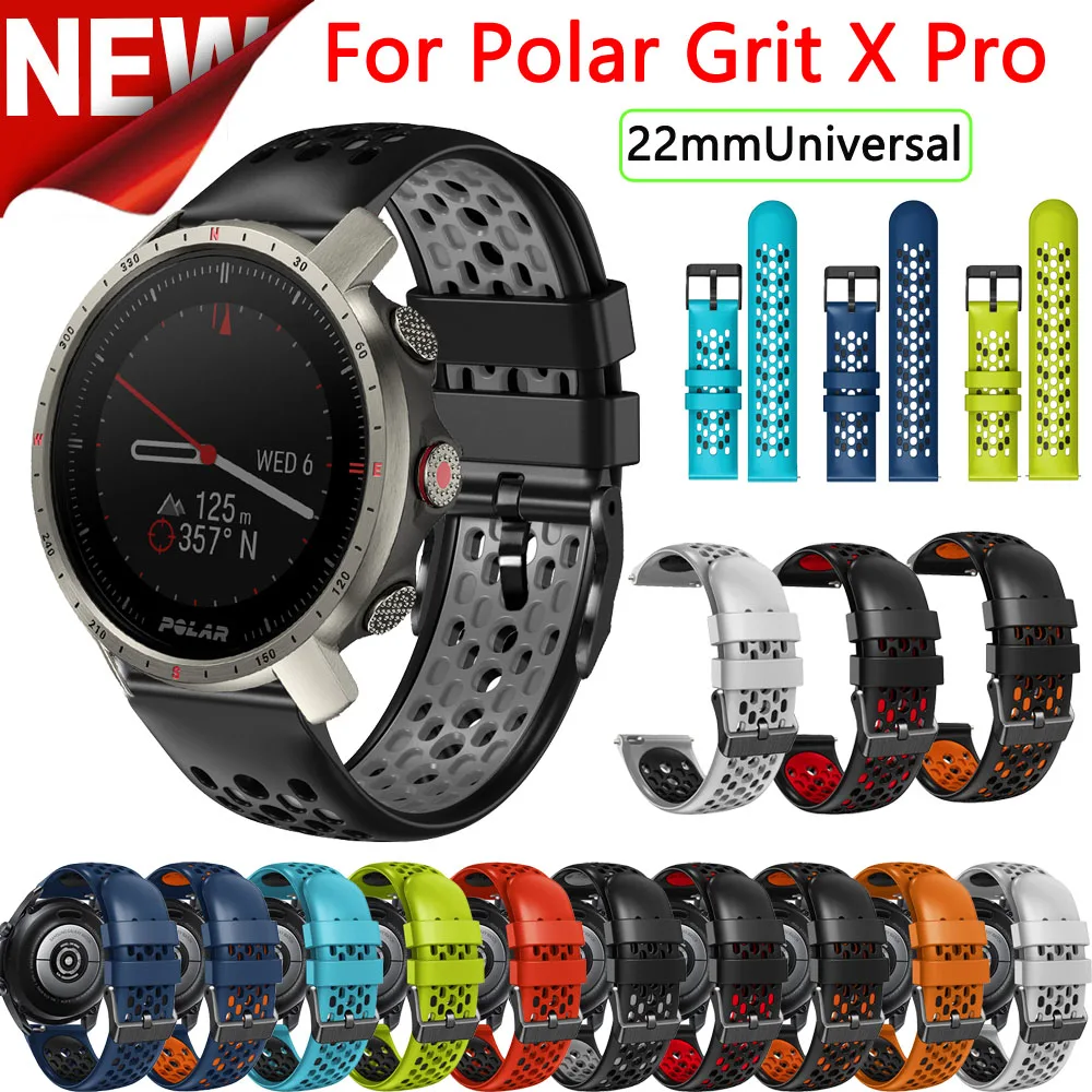 

Силиконовый ремешок для смарт-часов Polar Vantage M2 /Grit X Pro, 22 мм
