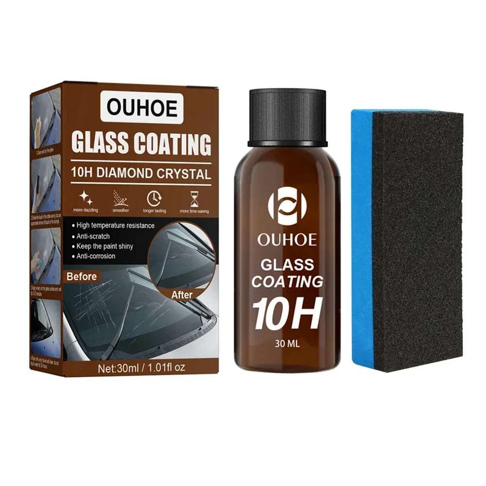 10H Car Glass Coating Ceramic Coating Liquid Anti-scratch Hydrophobic Car Polish Kit High Protection Shield