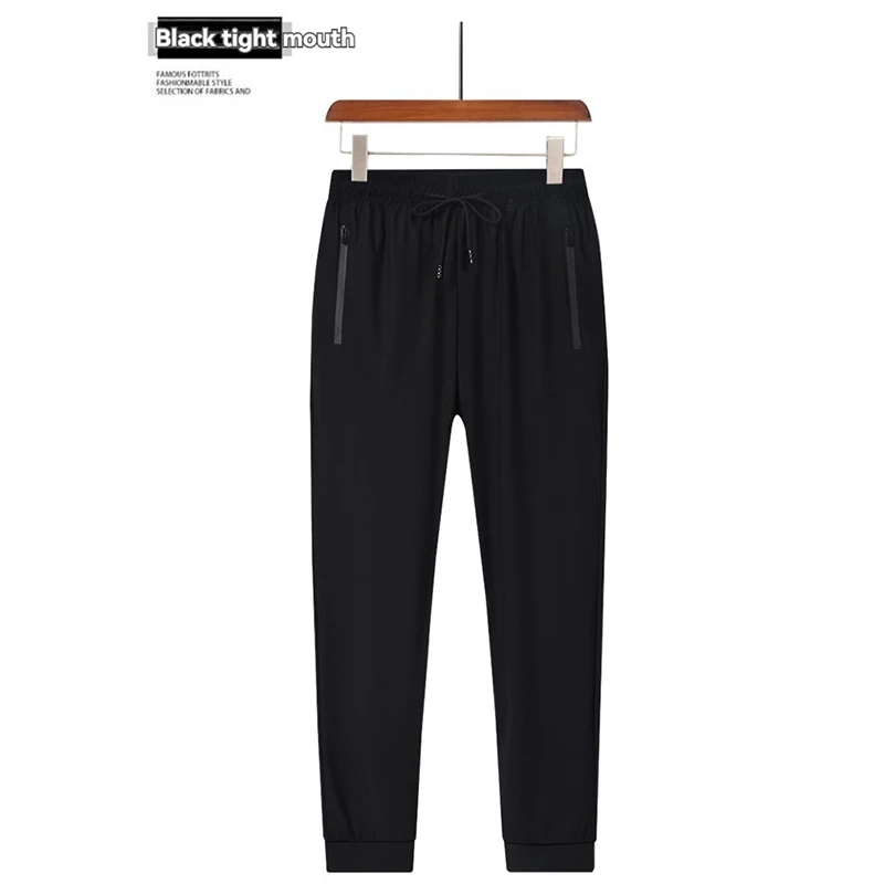 جديد مريح الحرير الجليد الرجال السراويل الرياضية ت...