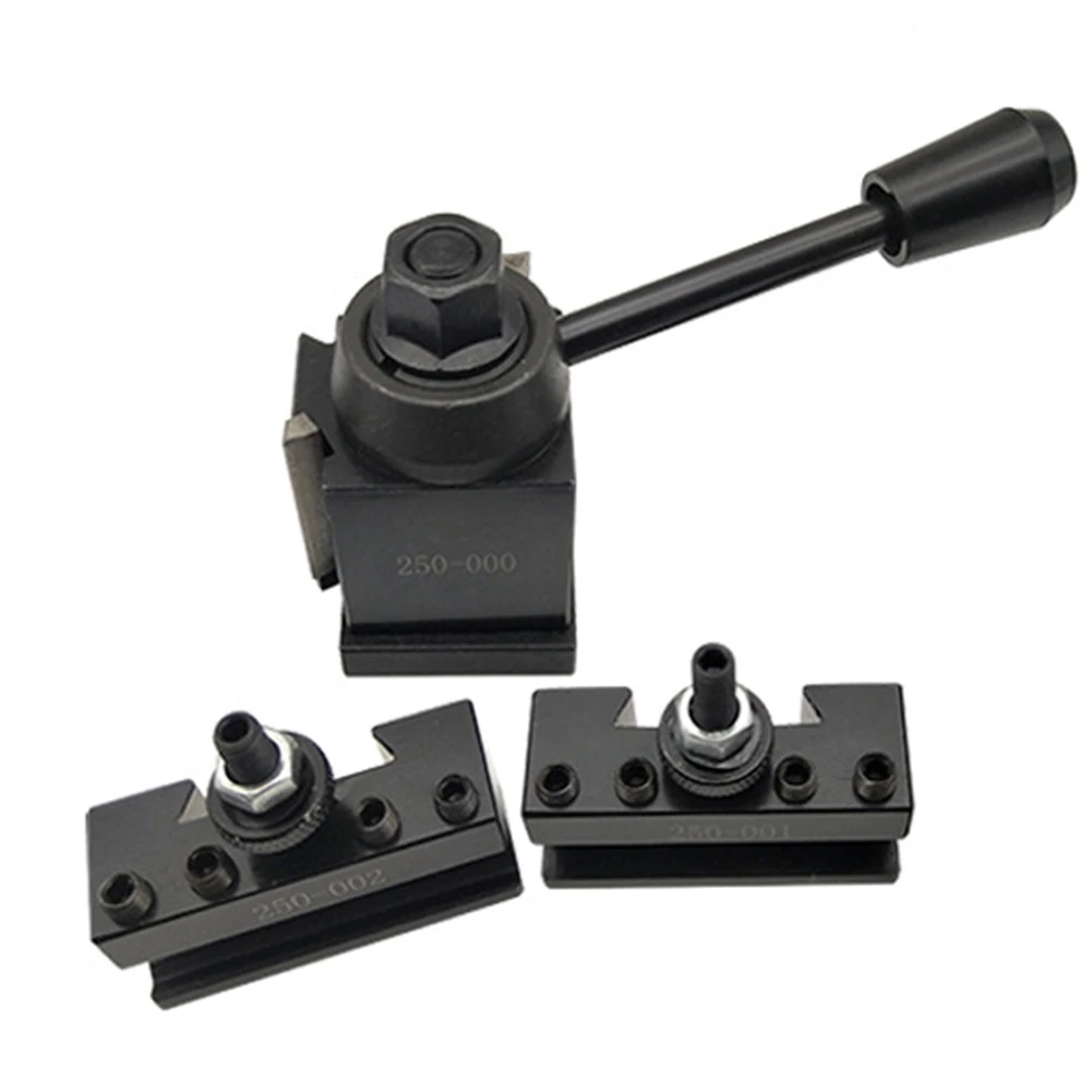 

3pcs Tool Holder 250-000 250-001 250-002 Quick Change Wedge Type For Facing External Cutting Boring CNC Machine Tool Accessory