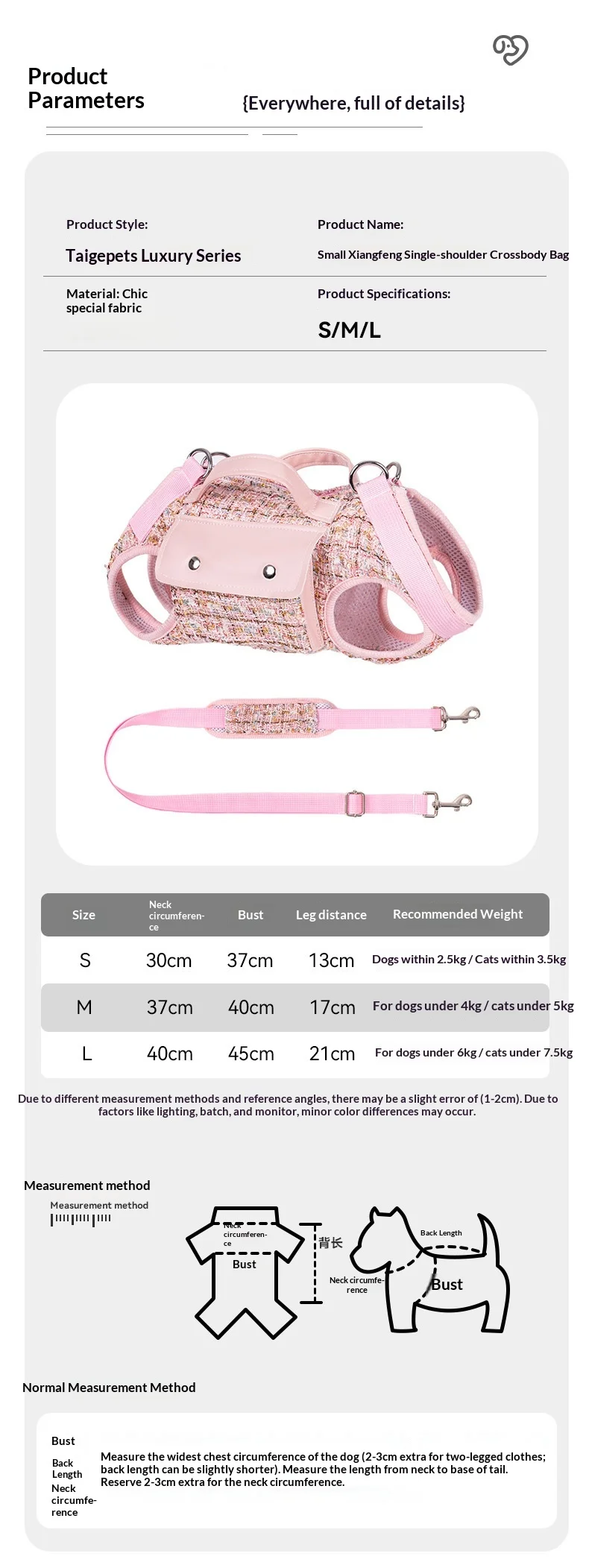 Outdoor Pet Walking Bag