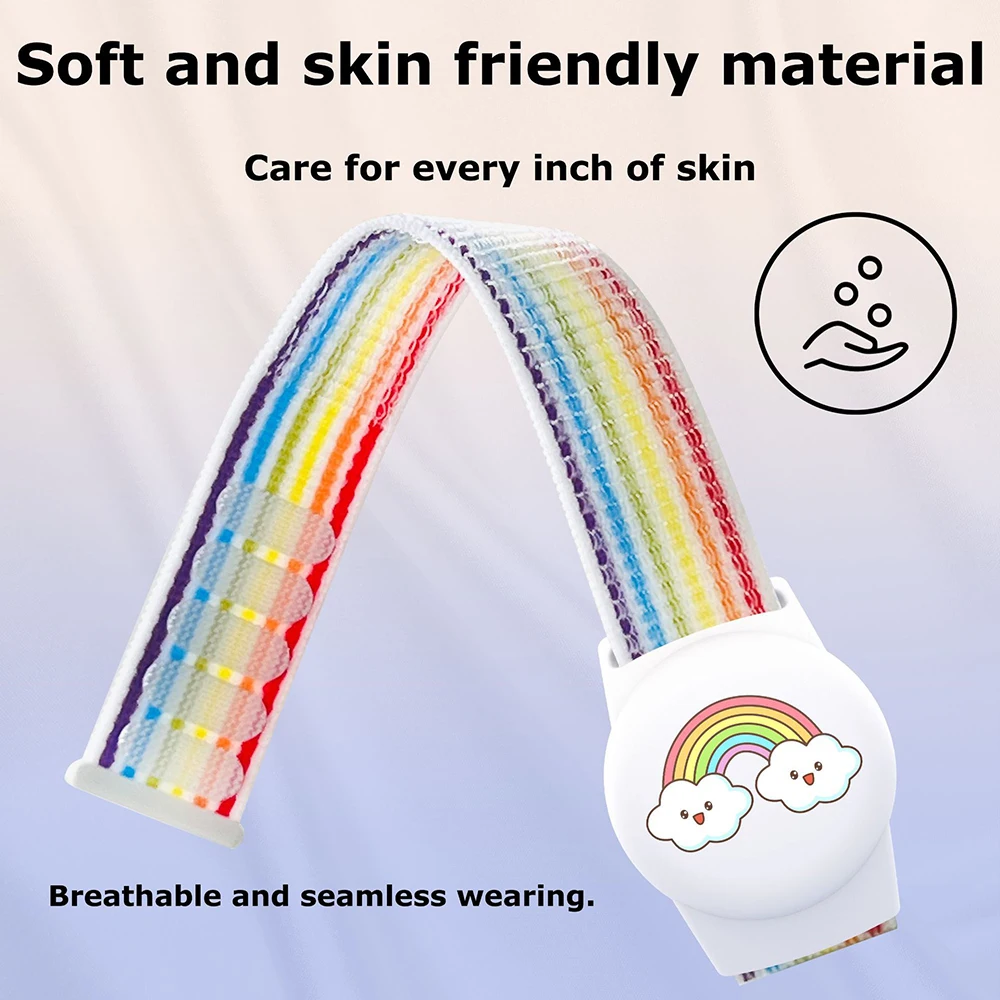 Kids' Adjustable Anti-Loss Nylon Wristband with Protective Bracelet Case