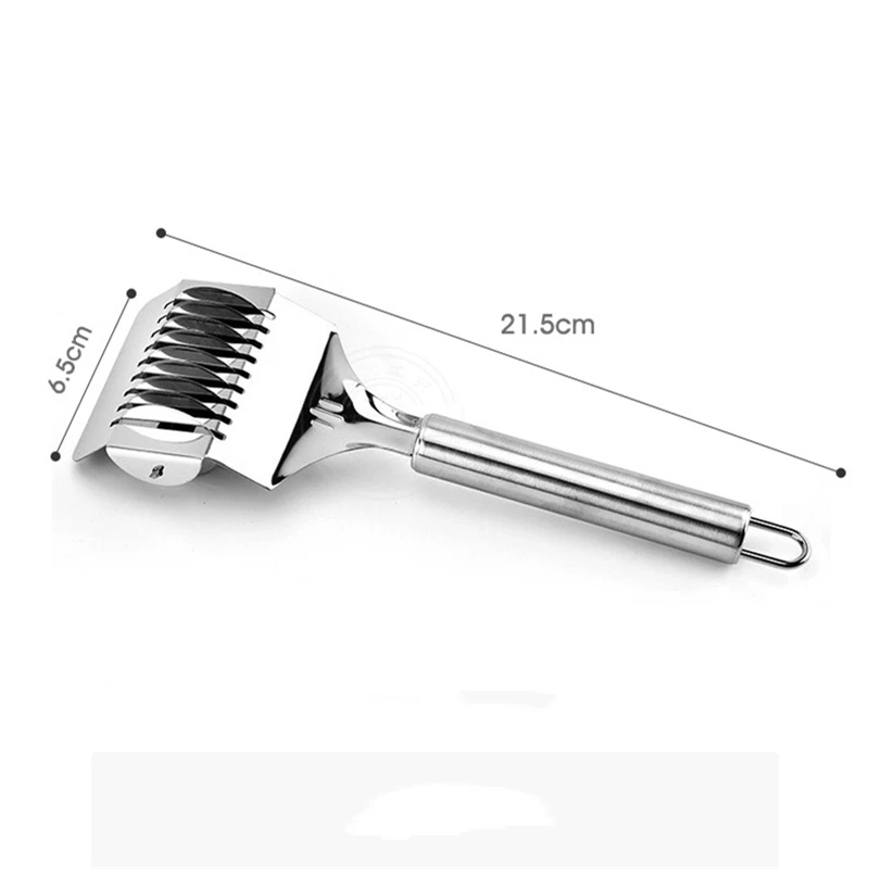 Non-slip Handle Stainless Steel Noodles Cutter Knife Manual Pasta Maker Tools Manual Shallot Section Cutter Kitchen Gadgets Tool