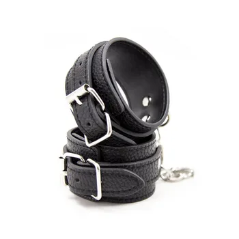 PU Leather Erotic Handcuffs Restraints BDSM Bondage Sex Toys Roleplay Tools For Couple Adult Game Erotic Slave Flogger SP0140 2