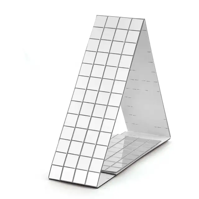 100 Specchietti Autoadesivi 10x10mm In Vetro - Argento, Oro E Rosa Per Mosaico E Fai Da Te