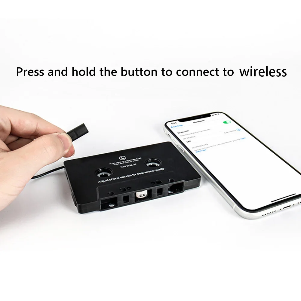 Universal Cassette Bluetooth 5.0 Adapter Cassette Converter Car Tape Aux Stereo Music Adapter USB Charging with Microphone
