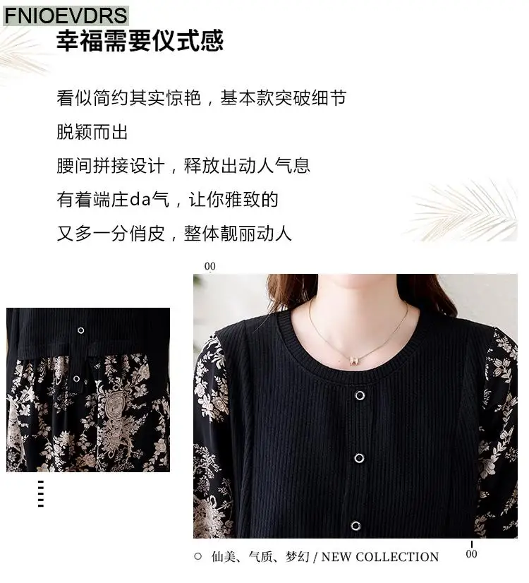 Loose Clothes Women 2024 Autumn Long Elegant Office Lady Floral Shirts Casual Retro Vintage Ruffles Tunic Peplum Tops Blouses