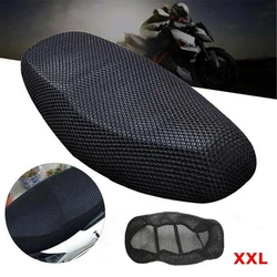 1pcs Motorcycle Anti-Slip Cushion Mesh Net 3D Spacer Mesh Breathable Heatproof Seat Cover Pad Motorcycle Seat Accessories