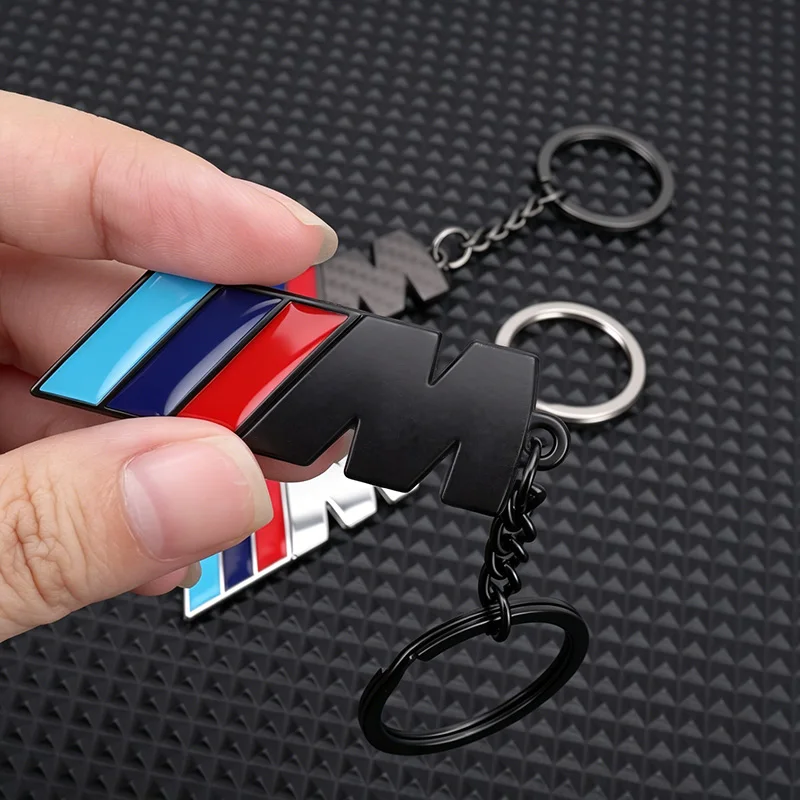 Auto-Schlüsselanhänger BMW M Logo Metall-Schlüsselring für BMW M E90 E60 F18 E46 F30 F20 M2 M5 M3 E87 M4 X3 X5 X1 Schlüsselanhänger Zubehör