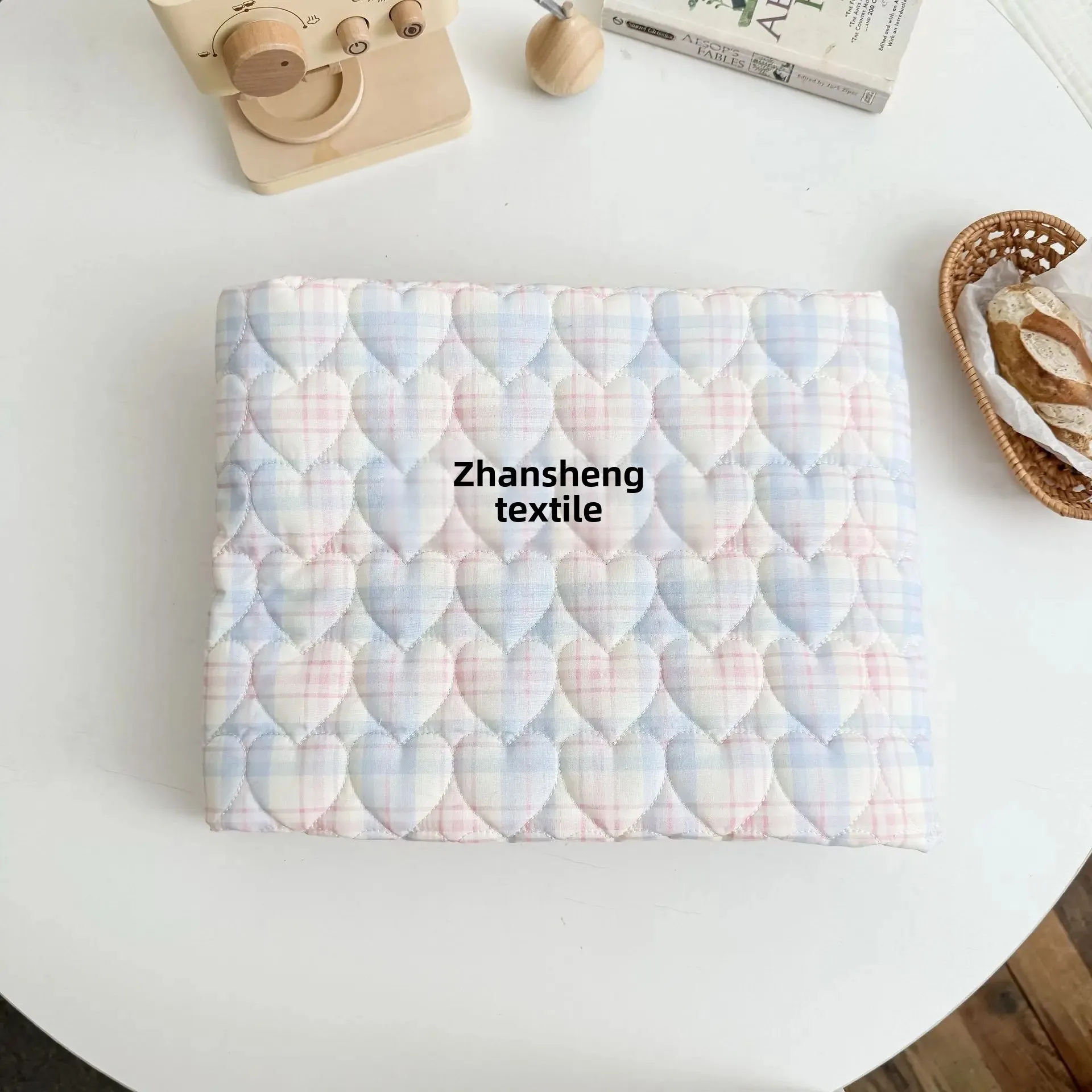 Pure Cotton Flannel Fabric 40 Sheets Plaid Floral Design for Autumn Winter Clothes Quilts Bags And Other Cotton Garments