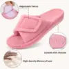 Asgard Winter Fluffy Orthopedic Slippers Open Toe Memory Foam Slippers Indoor Outdoor Adjustable Straps Warm Cozy Anti-slip Shoe 4