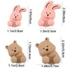 Silicone Bunny Toothbrush Holder Wall-mounted Cartoon Shaver Wire Storage Hook Suction Cup Rabbit Bear Toothbrush Holder 6