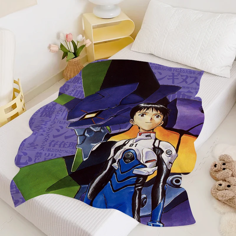 

Decorative Sofa Blanket Evangeliones Fluffy Soft Blankets for Winter Microfiber Bedding Double Bed Blankets Warm Knee Fleece Nap
