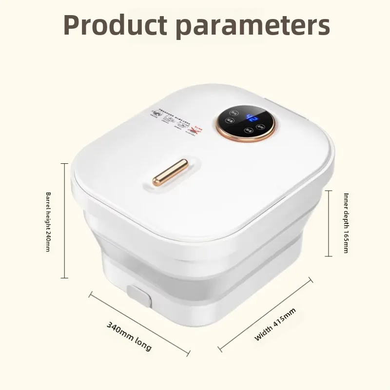 Home Folding Foot Bath Portable Constant Temperature Electric Multi-function Foot Bath Automatic Heating Massage