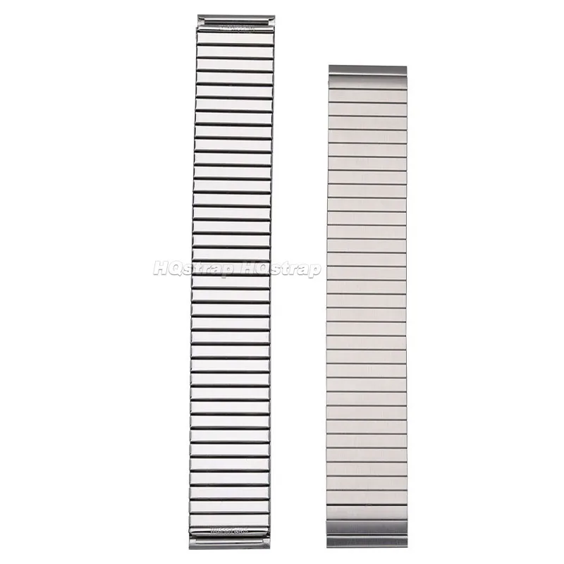 Sleek Stainless Steel Elastic Watchband - Universal Fit, Unisex Design