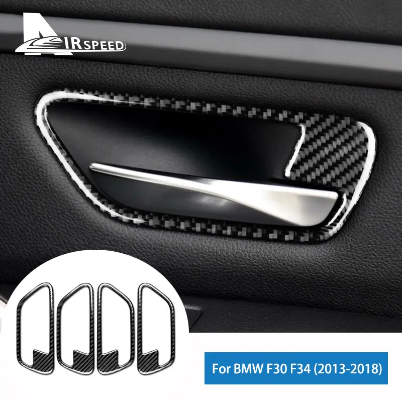 

4 шт., наклейки из углеродного волокна для BMW 3 серии F30 F34 2013 2014 2015 2016 2017 2018