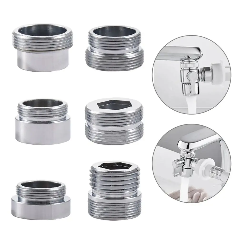 Description Picture 5 of itemKitchen Faucet Adapter Set 18/20/22/24mm To 22mm With Washer Metal Male Female Saving Tap Aerator Connector Bathroom Accessories