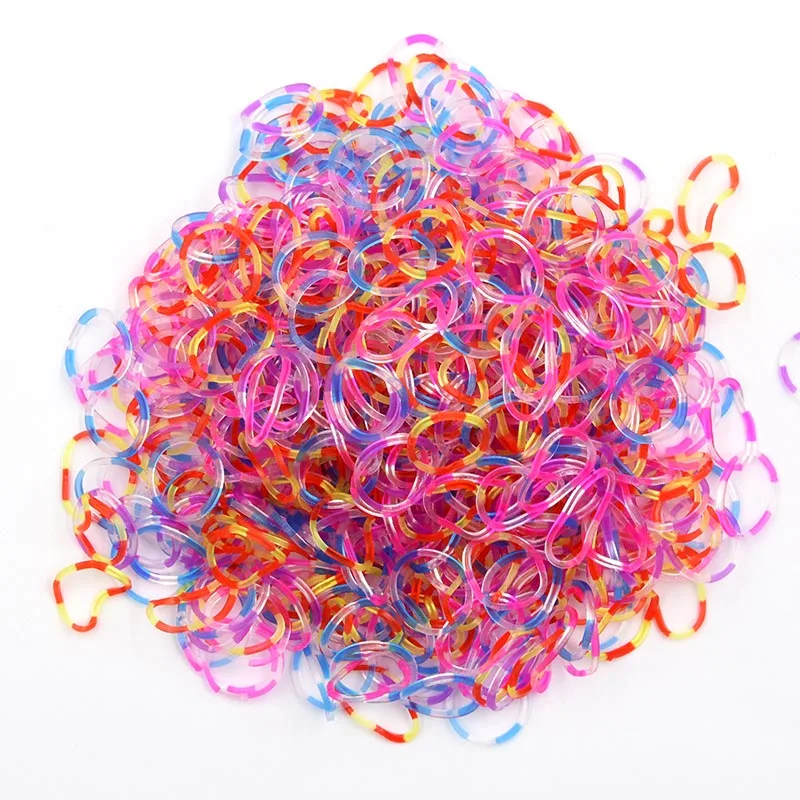 Elastic Rubber Loom Bands DIY Tool Set Box Weave Bracelet Handicraft Girl Gift Children Kids Toys Teenage 8 10 Years 1800pcs