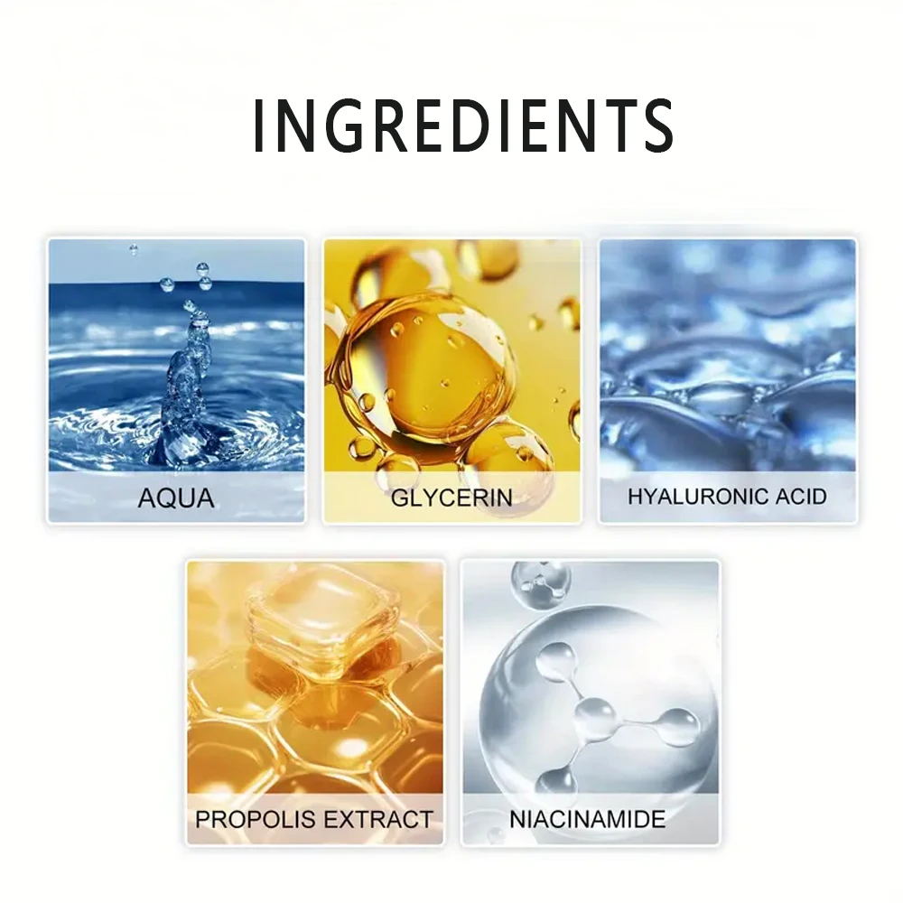 Hyaluronic acid facial serum, a natural moisturizing factor, can retain moisture for a long time,keep skin hydrated,elastic 3