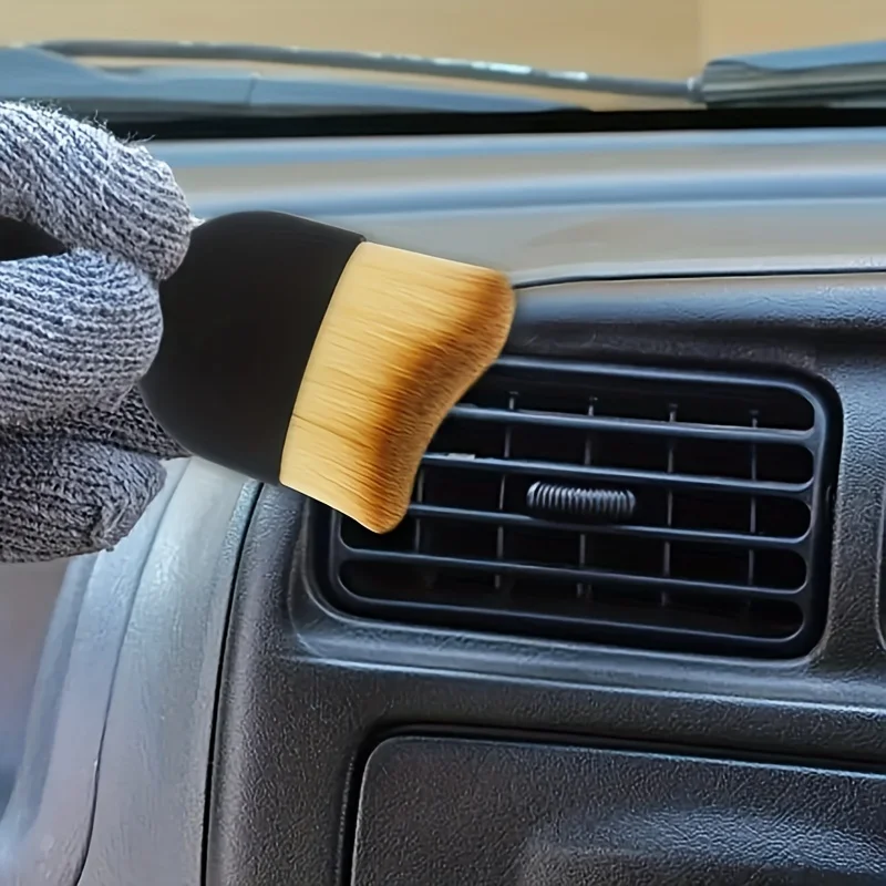 Car Interior Cleaning Brush Air Conditioner Air Outlet Cleaner Soft Brush Car Crevice Dust Removal Tool Brush 3