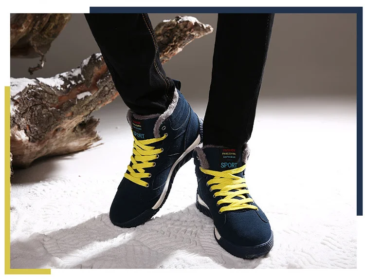 Bild 29.jpg Cozy Winter Men's Snow & Hiking Boots: Plush. Warm. Non-slip - true deals club