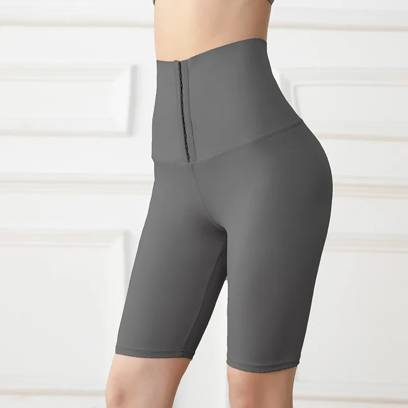 

Double breasted new yoga pants, tight pants for women with fleece and thick waist, abdomen, hips and high waist stretch