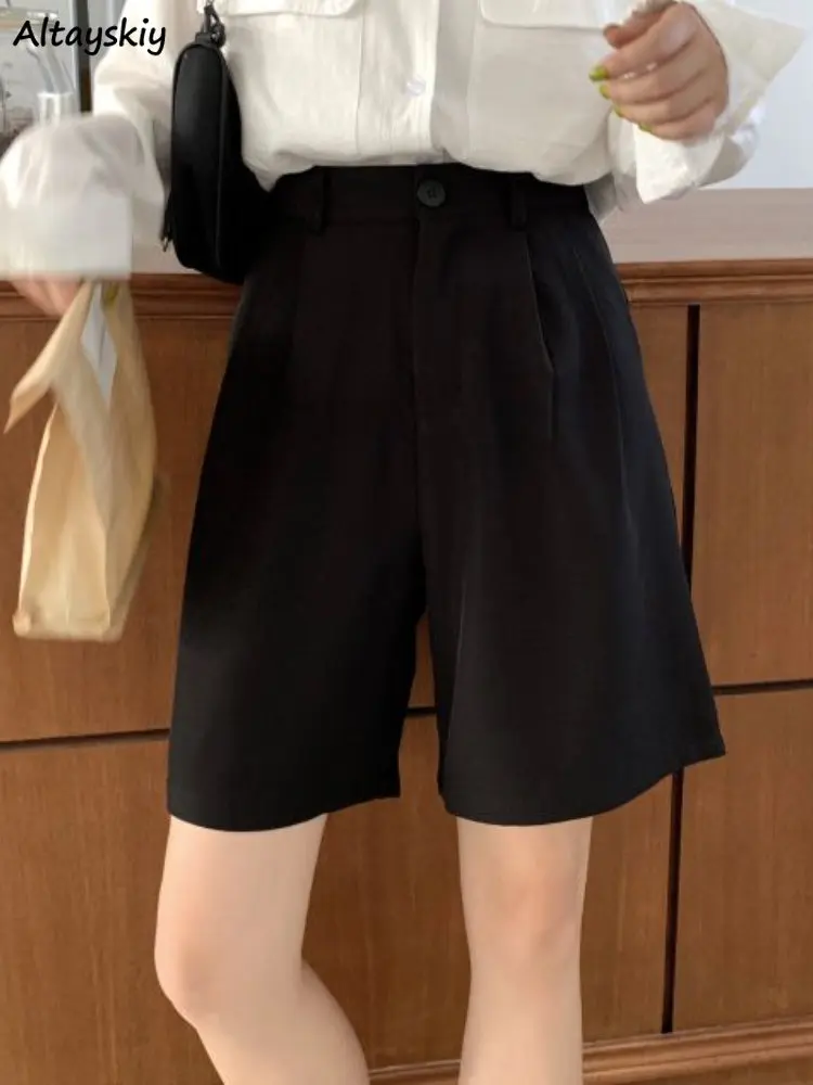 

S-4XL Shorts Women Vintage Loose Summer Streetwear Popular High Waist Cool Casual Korean Style Unisex All-match Simple Aesthetic