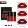 Mini 12 Colors Liquid Lip Gloss Waterproof Non-stick 24 Hours Long Lasting Velvet Matte Lipstick Lip Gloss Cosmetic Makeup Care