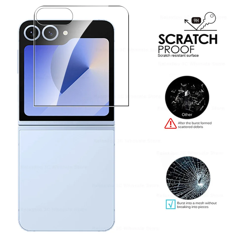 Premium HD Tempered Glass Back Screen Protector for Samsung Galaxy Z Flip6