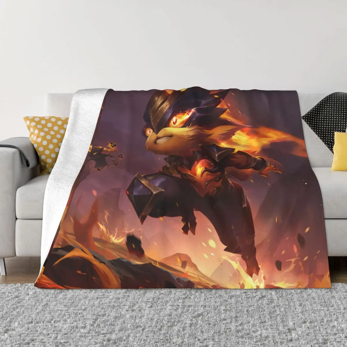 

LOL League of Legends Game Blankets Coral Fleece Plush Decoration Bedroom Bedding Couch Bedspread