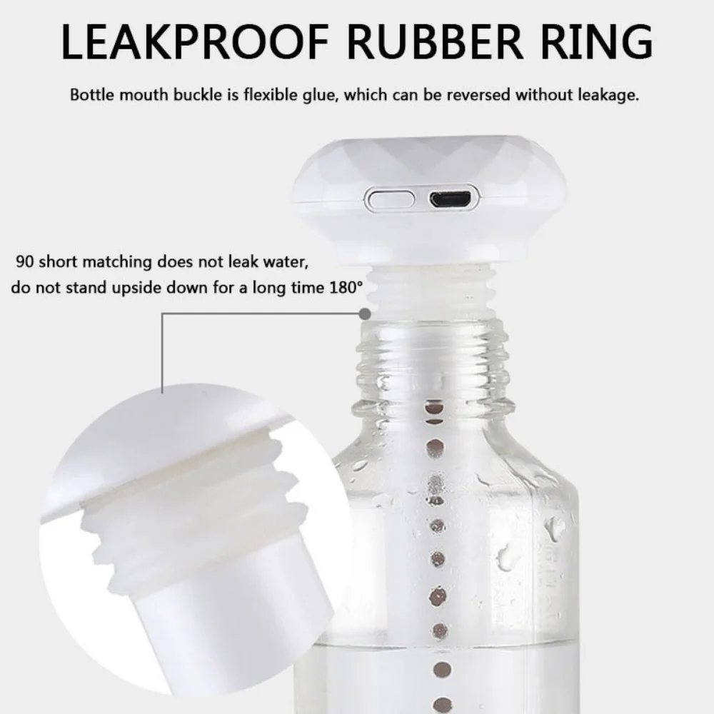 USB Retractable Nano Mist Hydrator Rechargeable Face Steamer Cold Spray Portable Diamond Humidifier
