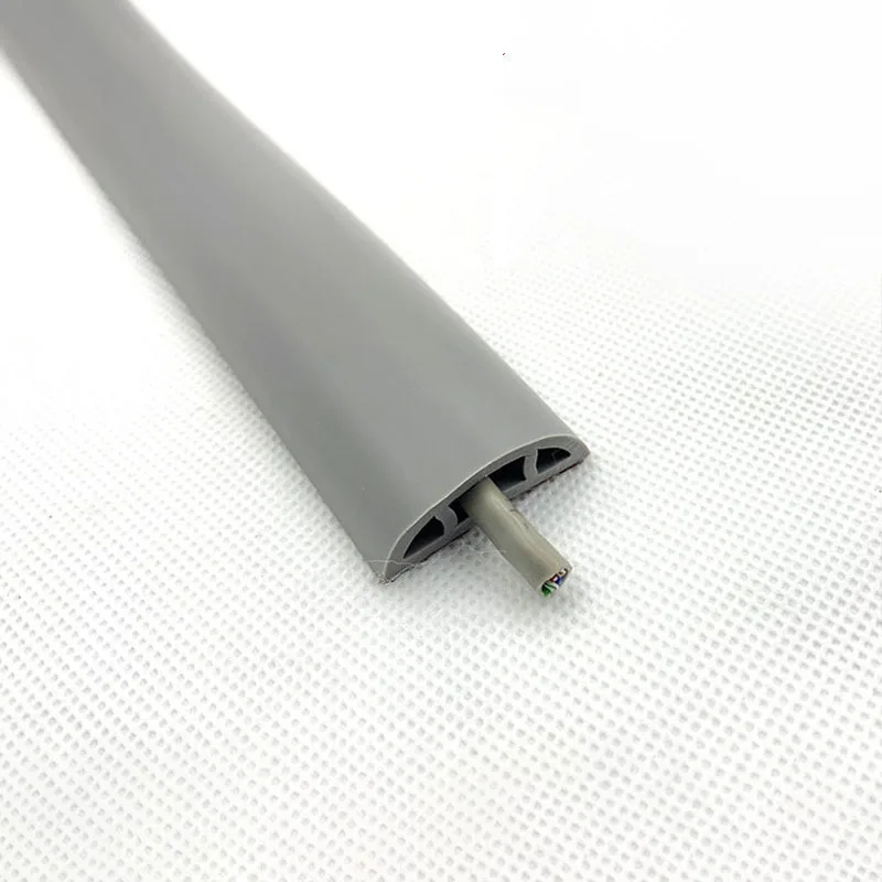 1PC Self-adhesive PVC Soft Ground Wiring Trunking, Anti-stepping, Anti-compression, Beautiful Wire Trunking Sticker