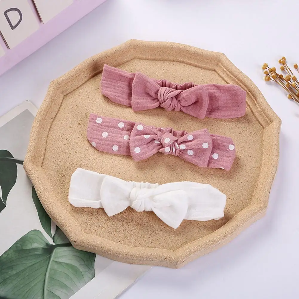 

Girls Hair Rope Cute Hair Accessories for Girls 3-piece Bowknot Headband Set for Kids Toddlers Stylish Head Wrap Hair Band Girls