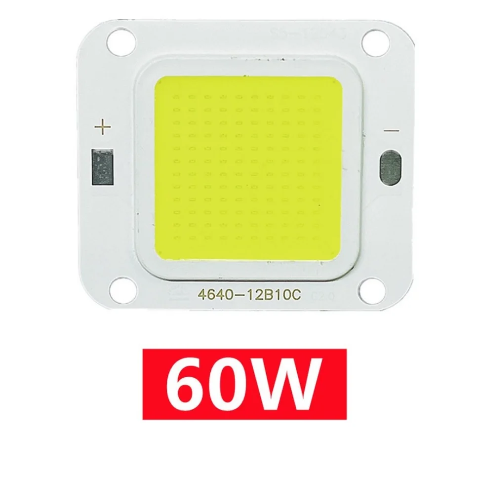 LED COB 칩 10W 20W 40W 50W 60W 70W 높은 전원 DC27-36V 다이오드 LED 램프 구슬 홍수 빛 스포트 라이트 전구 DIY