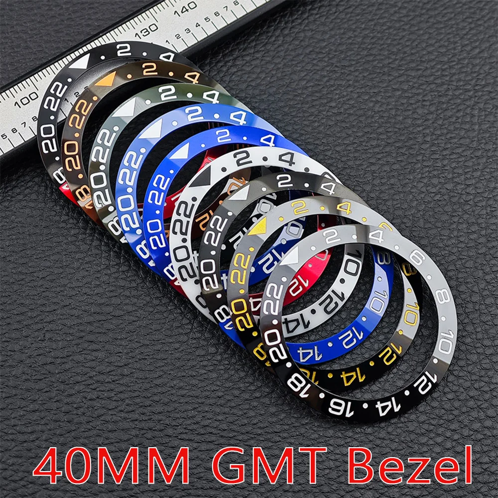 Premium 40mm Sloped Ceramic Bezel GMT Insert for Men's Watch Accessories