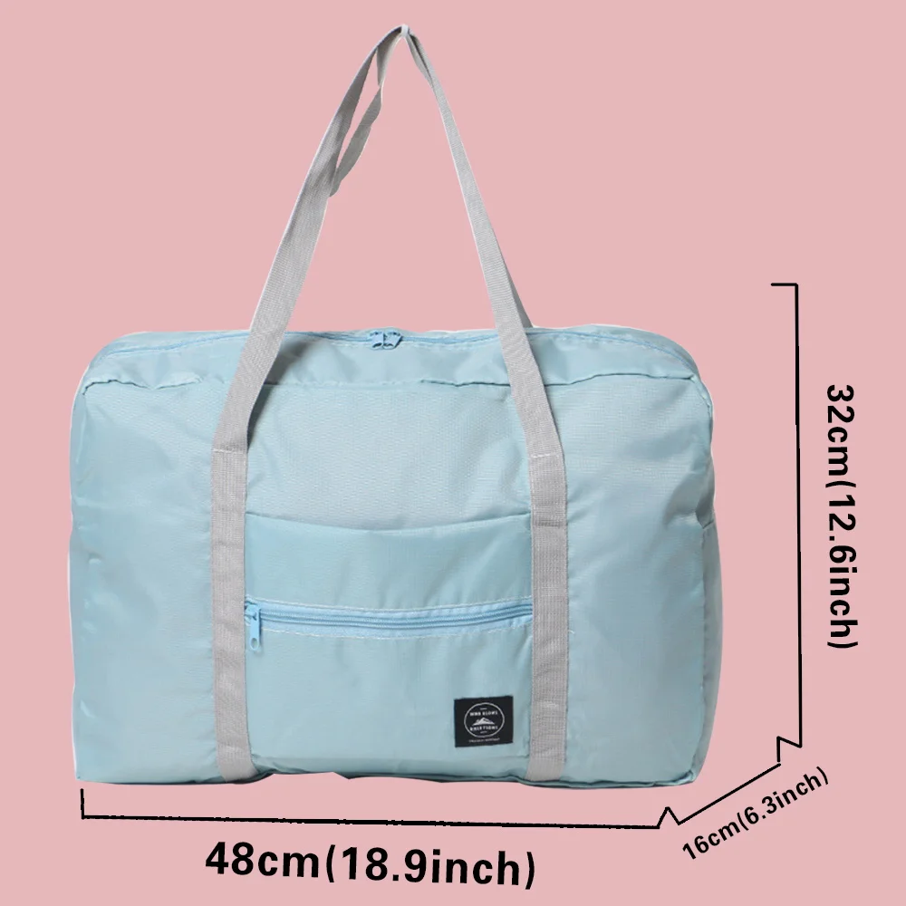Large Capacity Travel Bag Unisex Organizers Foldable Luggage Handbags Clothes Storage Duffle Carry on Bags Gold Lettern Series