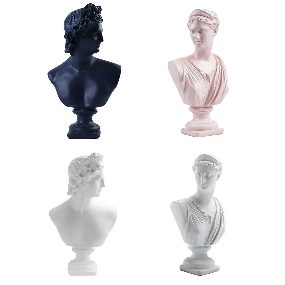 

David and Venus Bust Statue Model Resin David Venus Effigy Home Office Room Desk Decor Accessorie Furnishing Articles Art Gifts