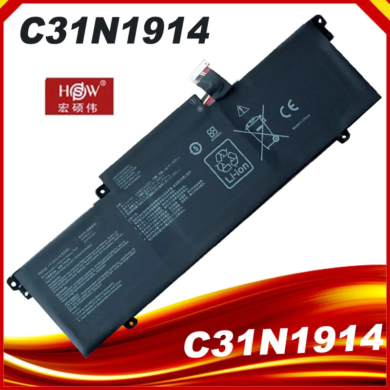 Batteria Per Laptop 11.61V 63Wh C31N1914 Per Asus Zenbook 14 Ux435Ea Ux435Eal Ux435Eg