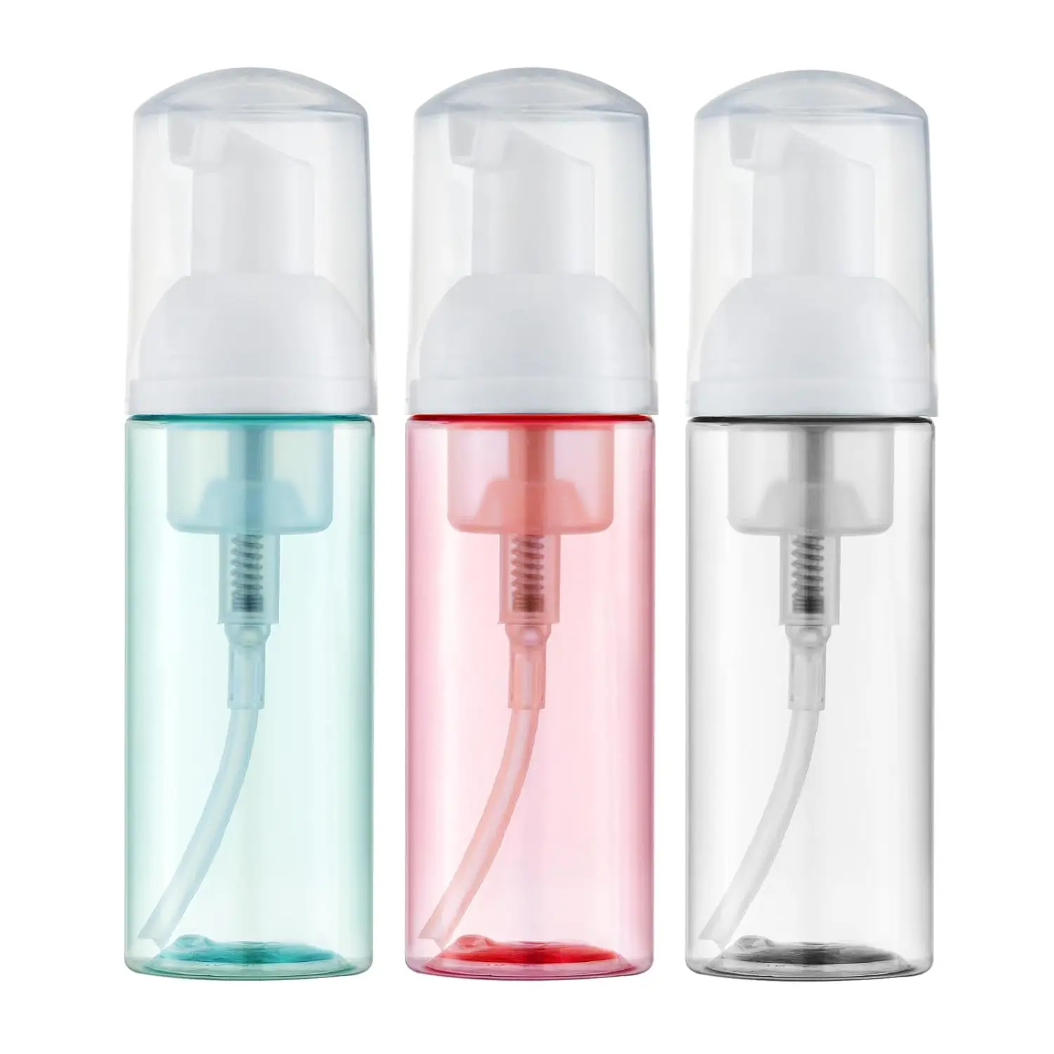 Foam Pump Bottle Travel 2 oz Small Size Mousse Foam Soap Dispenser Refillable Pump Containers Foaming Hand Soap Refills 3 Pcs