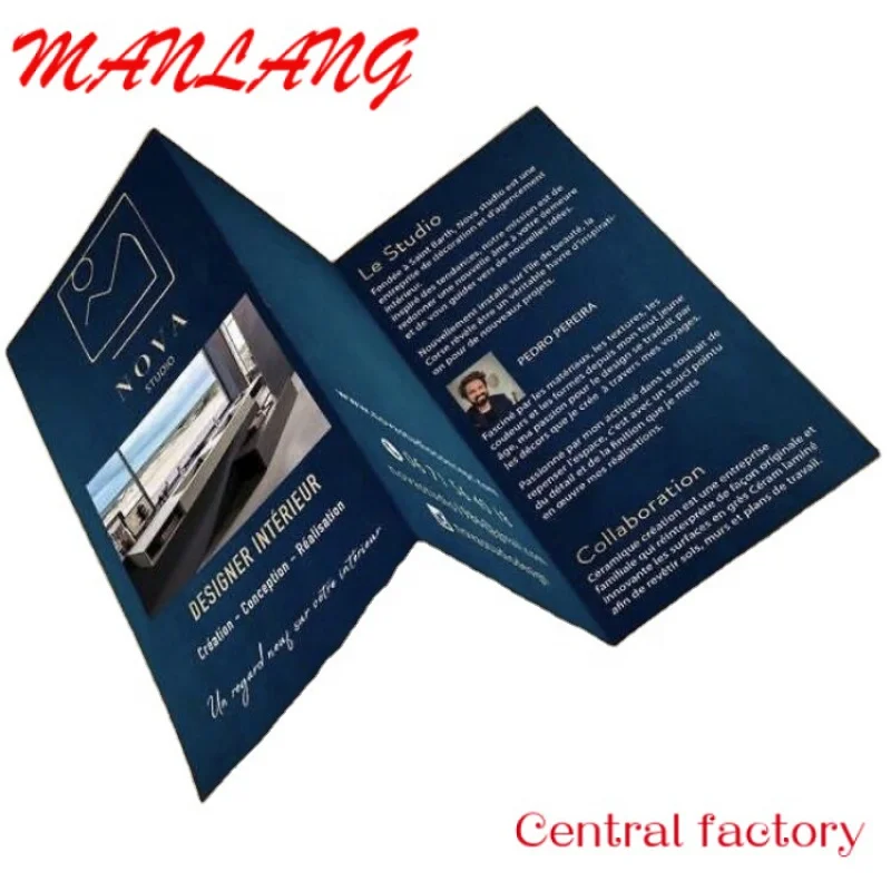 Custom  Factory price custom brochure printing A5 fold magazine Flyer catalog&booklet brochure for company introduce