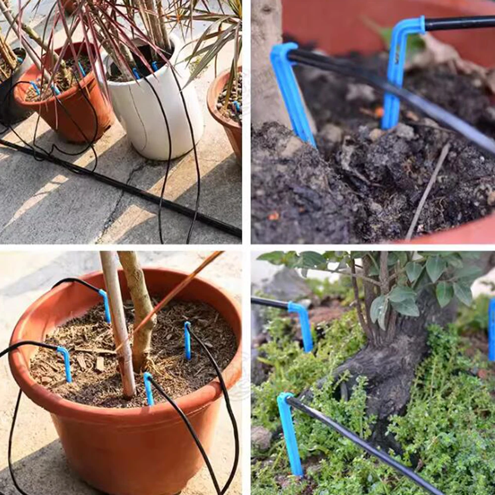Drip Irrigation Kits Garden Automatic Watering System 4-Way 3/5mm 2-Way Drip Arrow Transmitter Potted Plant 10/20set Greenhouse