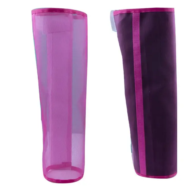 Stivali Protettivi Per Cavalli - Set Di 4 Contro Mosche E Insetti | Grigio, Taglia Completa - Foto 11