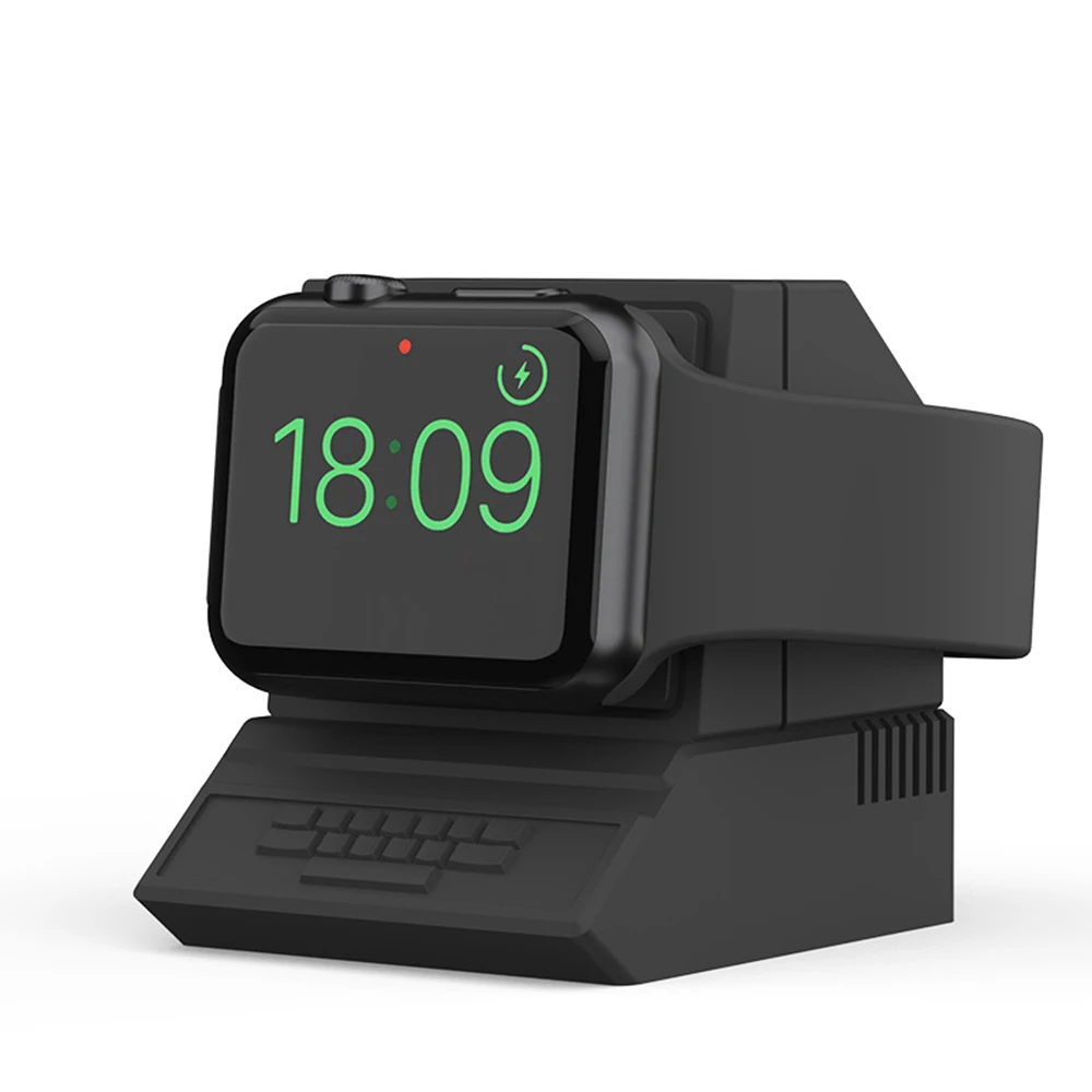 Retro Charger Cable For Iphone Watch Ultra Bracket For Iphone Watch 8/7/6/5/4/3/2/1/Se Usb Charging Adapter Cables Stand Base