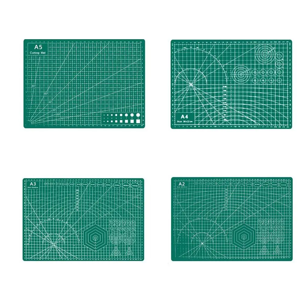 PVC 종이 커팅 패드 그리드 라인 A1/A2/A3/A4/A5/A6 카빙 보드 자가복원 양면 커팅 매트 DIY 아트 카빙