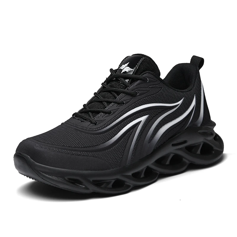 Chaussures de marche légères vulcanisées décontractées en maille de sport pour hommes_voghion.com