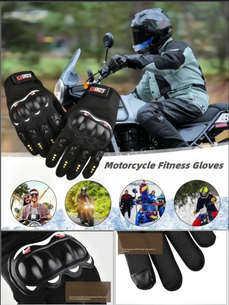 Motorrad Handschuhe Voll Finger Schutz Outdoor Ritter Sport Atmungsaktive Racing Radfahren Straße Reiten Fitness Handschuhe – Detail 7