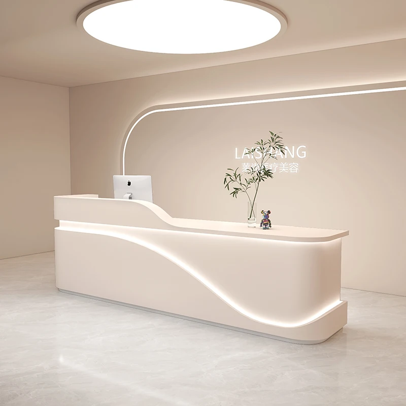 Furniture Business Cashier Table Aesthetics Store Counter Outdoor Beauty Salon Dance Clothing Reception Desk Bar Customer Center